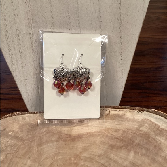 Heart Chandelier Earrings - Picture 5 of 5